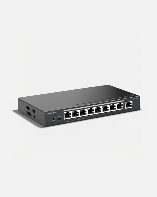 Ruijie - 9-port Gigabit Cloud Managed PoE + Switch