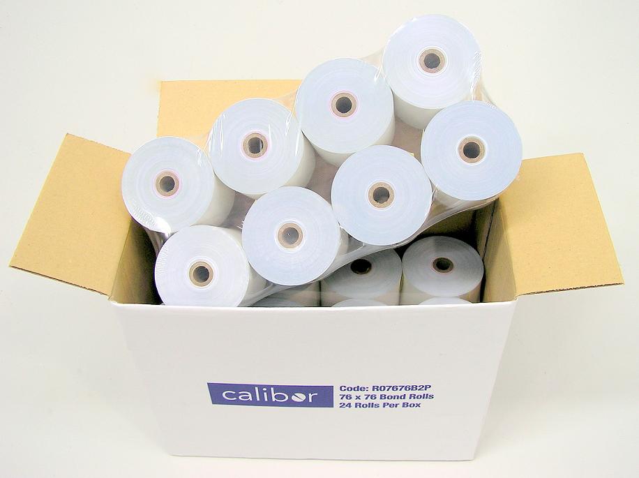 2 Ply Bond Paper 76X76 24 ROLLS / BOX